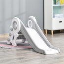 Scivolo per Bambini con 3 Scalini 133x52x58cm Grigio e Bianco-2