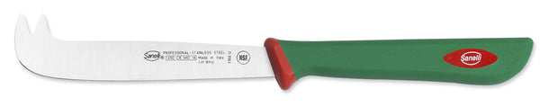 Coltello per Formaggio a 2 Punte Lama 12 cm Manico Antiscivolo Sanelli Premana Verde/Rosso prezzo