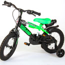 Bicicletta per Bambino 14" 2 Freni Sportivo Verde Neon e Nero-6