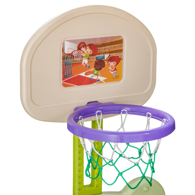 Porta da Calcio Canestro Basket 2 in 1 per Bambini dai 3 Anni -4