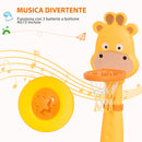 Canestro per Bambini Giraffa con Accessori   Giallo e Arancione-5