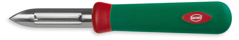 Pelapatate 2 Tagli Lama 7 cm Manico Antiscivolo Sanelli Premana Verde/Rosso-1