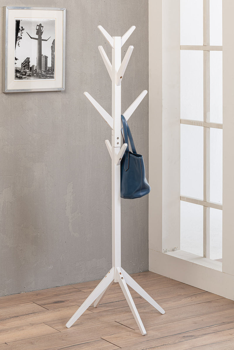 Appendiabiti in Legno 45x45x176 cm Arrow Bianco – acquista su Giordano Shop