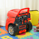 Officina Camion Giocattolo per Bambini 40x39x47 cm con 61 Accessori Rosso-2