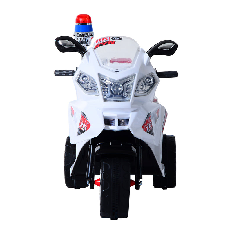 Moto elettrica per bambini con batteria 6v. Moto di polizia infanti