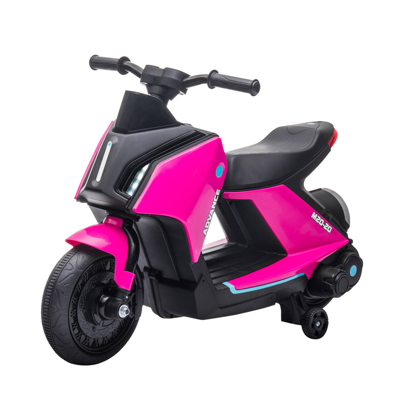 Scooter per Bambini con 3 Ruote Moto Elettrica Rosa Triciclo