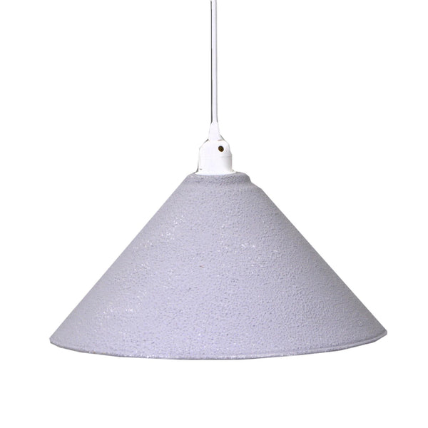 Lampadario in metallo vintage bianco/grigio con attacco cm Ø38,5xh26 acquista