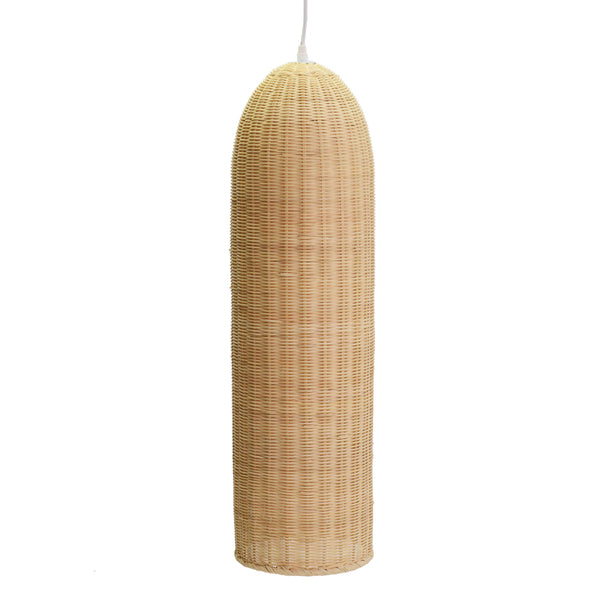 Lampadario in rattan naturale con attacco cm Ø20xh77 acquista