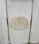 Lampadario in rattan naturale con attaccocm cm Ø50xh30,5-2