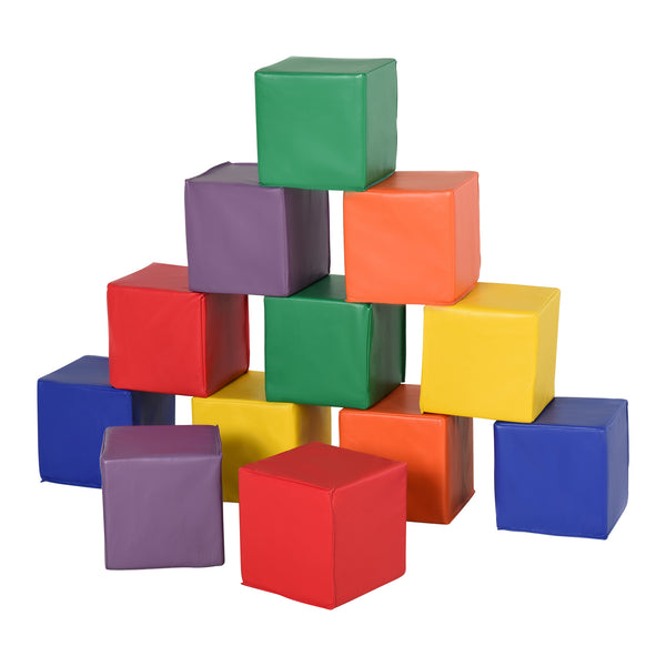 Set 12 Cubi Morbidi per Bambini 20x20x20 cm Multicolore online