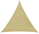 Tenda a Vela Ombreggiante Triangolare 500x500x500 cm in Polietilene Bauer Beige-2