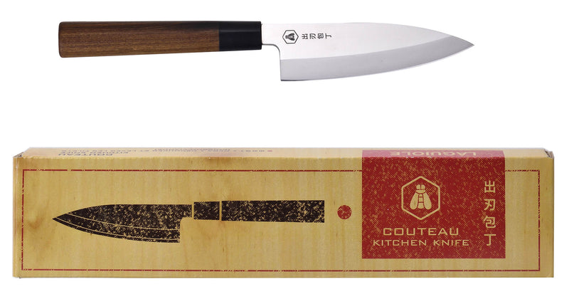 Coltello Giapponese Lama 14 cm per Intaglio e Filettatura Carne e Pesce-3