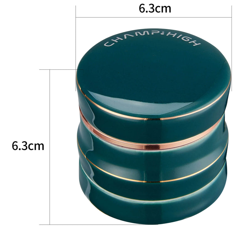 Grinder Ø65 mm 4 Livelli per Spezie Erbe e Tabacco Diamante Arcobaleno