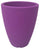 Vaso Tondo Ø30x38 cm in Resina Bauer Adone Viola