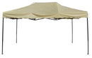 Gazebo da Giardino Pieghevole 4,5x3m in Acciaio e Tessuto Oxford Beige-1