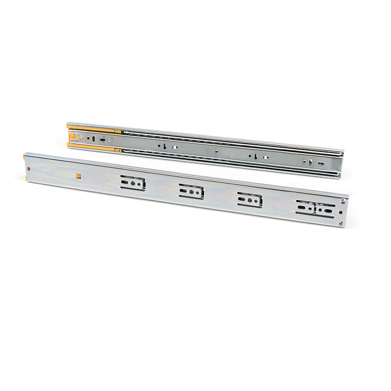 Guide a Sfere per Cassetti con Estrazione Totale H45 mm L650 Zincato Bianco Acciaio Emuca-1