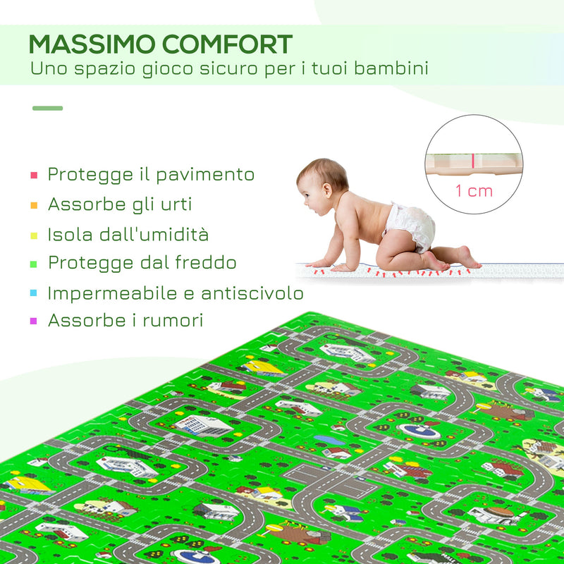 Tappeto Puzzle per Bambini 182,5x182,5 cm in EVA Multicolore-4