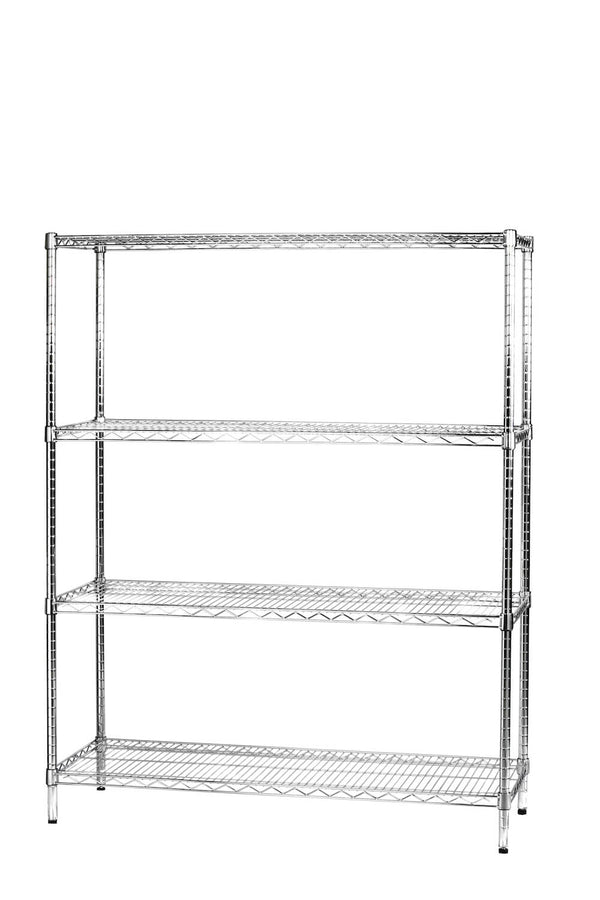 Scaffale 4 Ripiani 121x45x160 cm in Metallo Cromato Tosini prezzo