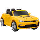 Macchina Elettrica per Bambini 12V Chevrolet Camaro Giallo-1