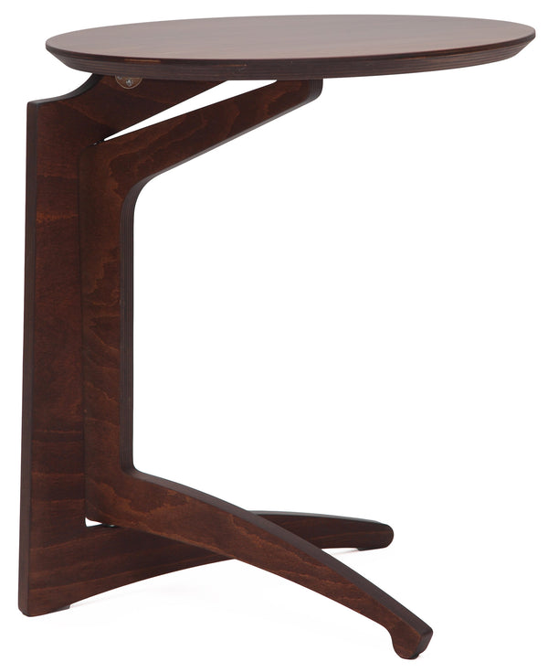 Tavolino Pieghevole da Salotto Ø53x63 cm in Legno Noce prezzo