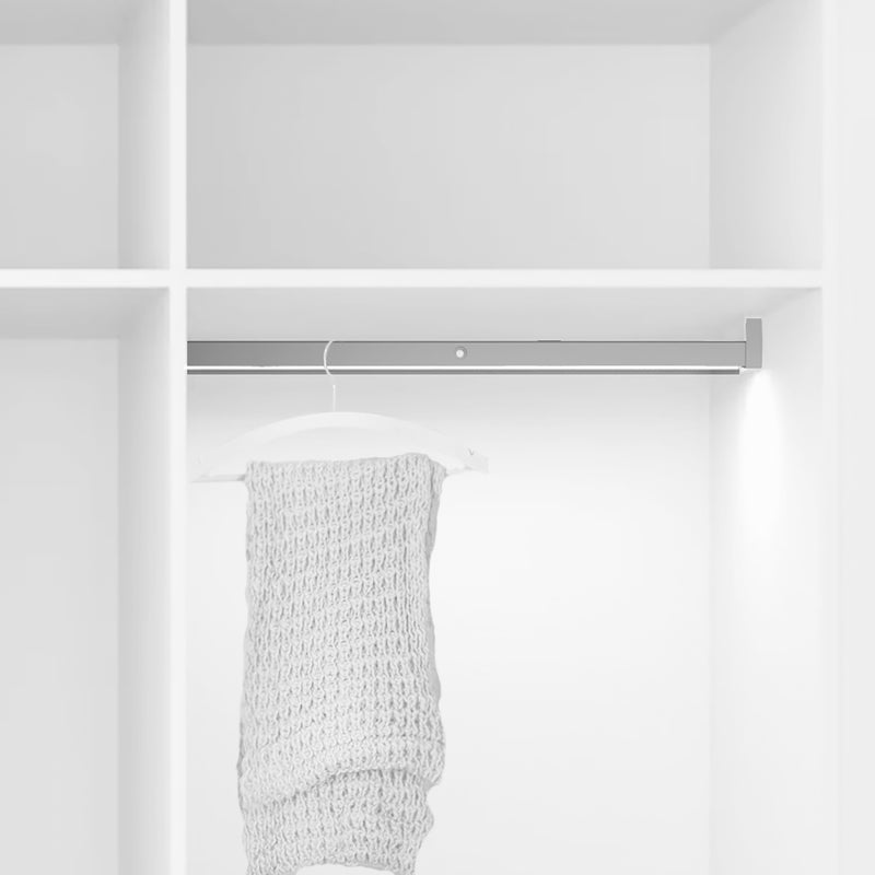Barra Appendiabiti per Armadio 100,8-115,8 cm con LED Bianco Naturale e  Sensore di Movimento Emuca – acquista su Giordano Shop