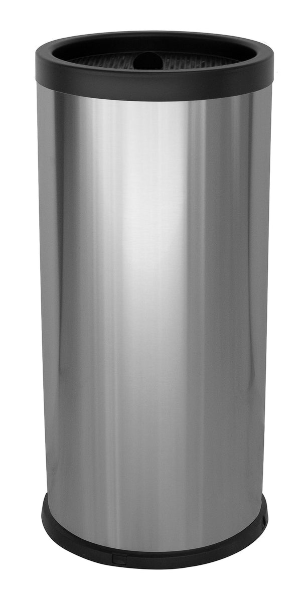 sconto Posacenere da Terra Ø31xh72 cm in Acciaio Inox Griglia Spegni Sigaretta Argento