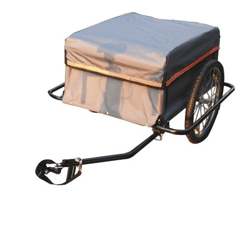 Carrello Rimorchio per Bici in Acciaio Grigio 140x88x60 cm online