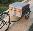 Carrello Rimorchio per Bici in Acciaio Grigio 140x88x60 cm -5