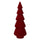 Albero legno e velluto rosso cm Ø9xh25