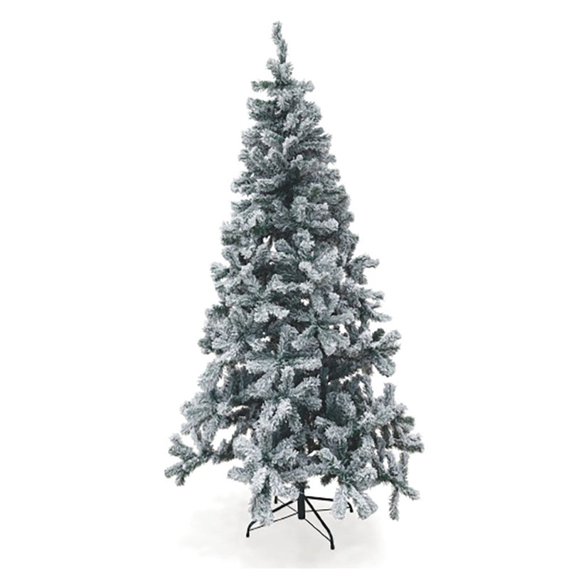 Albero di Natale Artificiale Innevato H240 cm 1116 Rami Sestriere Verde-1