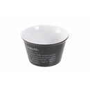 Tazza Bowl per Yogurt e Cereali 550 ml in Gres Villa D’este Home Tivoli Nero e Bianco-2