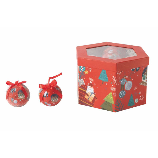 Set 14 Palle di Natale Ø7,5 cm in Polyfoam con Box Naif Rosso online