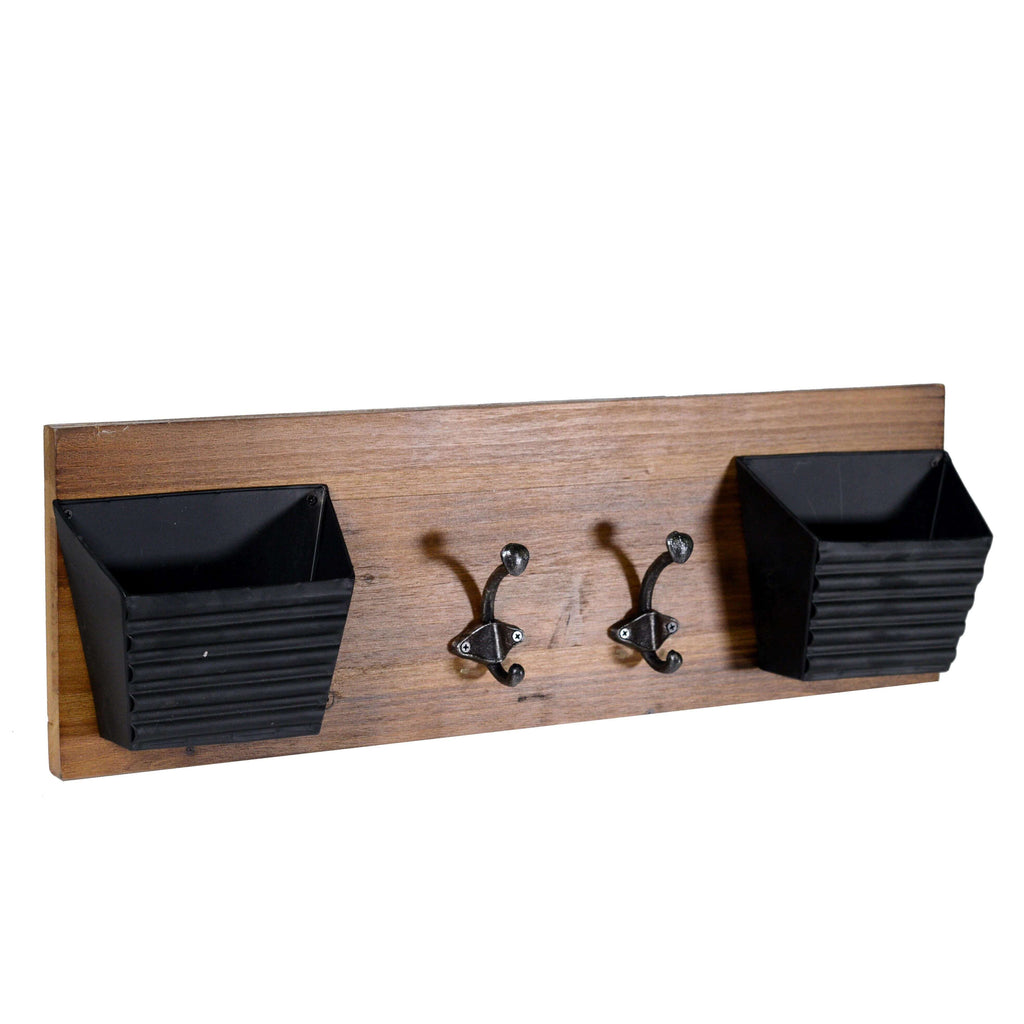Portalettere in legno 2 posti con appendino 2p cm 60x9,5xh20 – acquista su  Giordano Shop