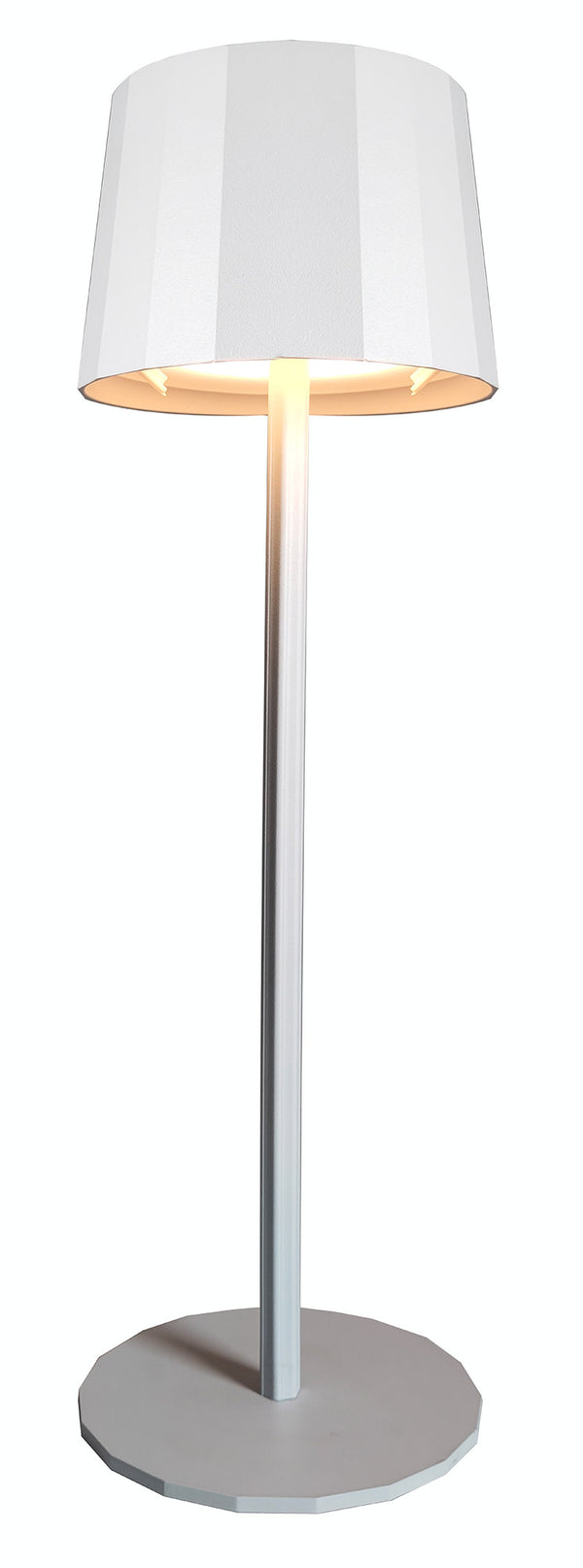 Lampada da Tavolo Dimmerabile Ø11,5x38 cm Accensione Touch USB in Ferro e Allluminio Bianco acquista