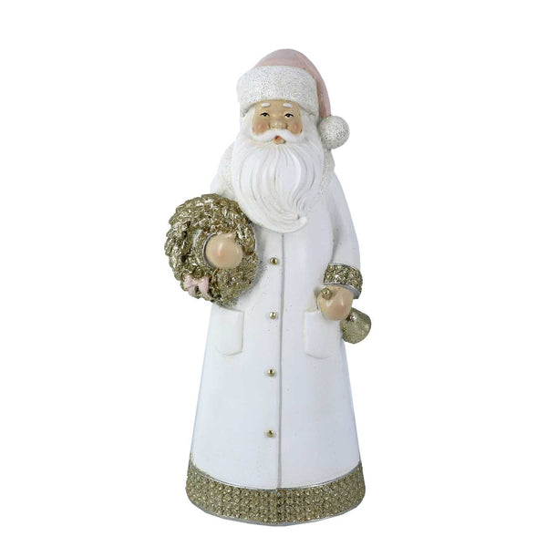 Babbo natale in resina bianco cm 11x8,5xh25 online