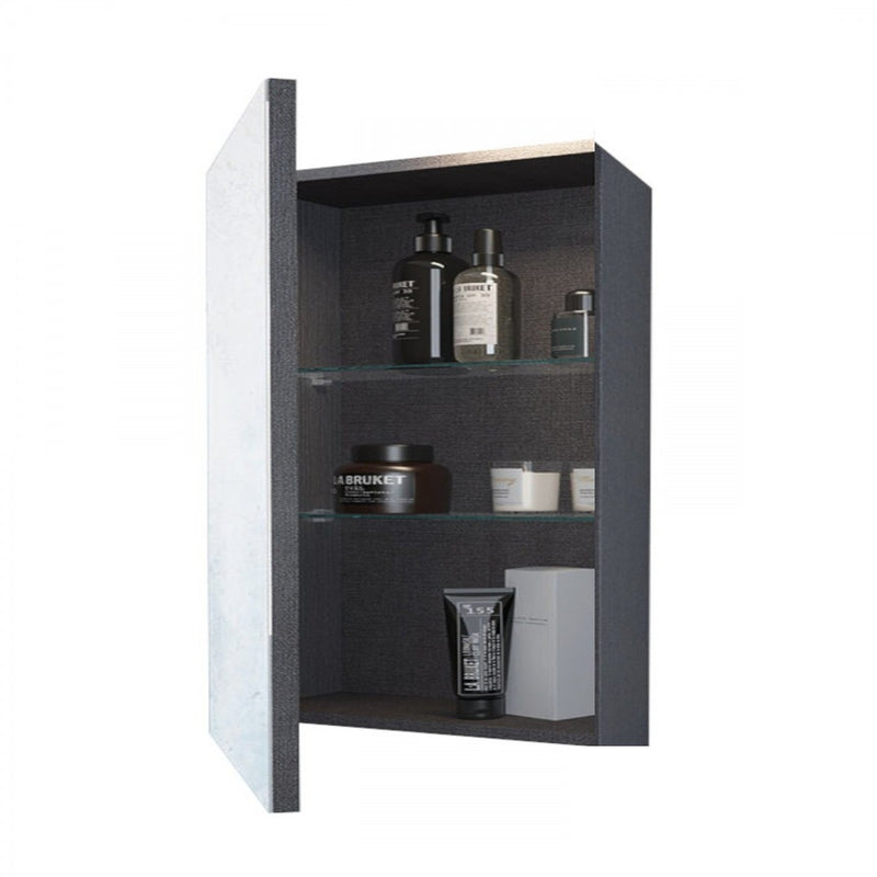 Mobile Bagno Sospeso 60 cm Lavabo e Specchio Bonussi Fenice Bianco Opaco-4