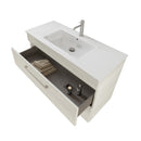 Mobile Bagno Sospeso 100 cm Lavabo e Specchio Bonussi Tucano Olmo Bianco-3