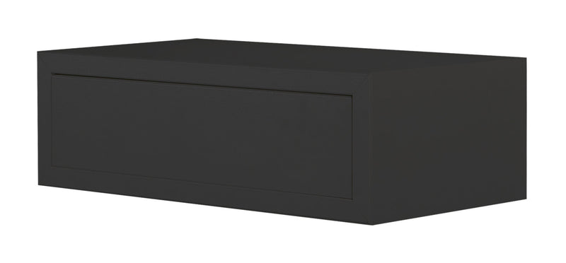 Mensola da Parete 1 Cassetto 45x13,4x23,7 cm in Fibra di Legno Lego Maxi Nero-1