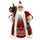 Puntale tessuto Babbo Natale con regali rosso cm xh30