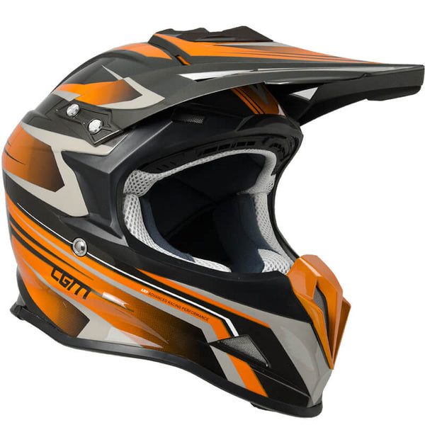 Casco Integrale per Moto Cross con Frontino CGM Track 601G Arancione acquista