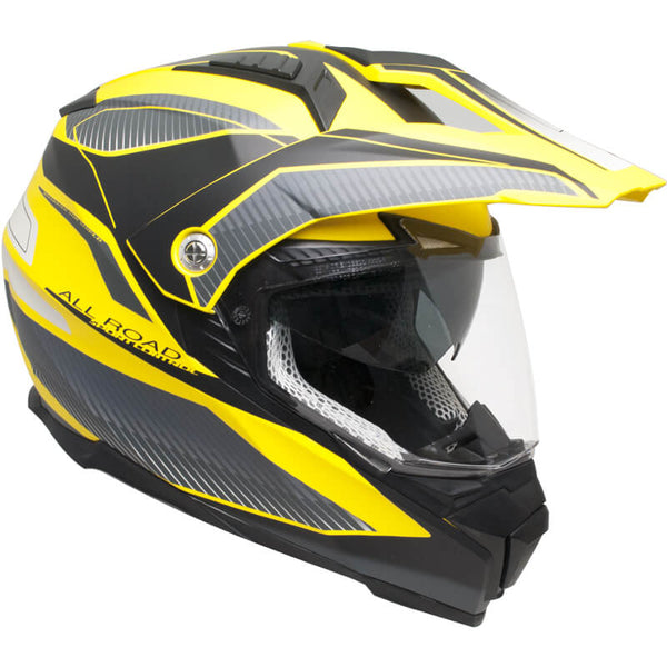 online Casco Integrale per Moto Cross con Frontino CGM Forward 606G Giallo Opaco