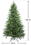 Albero di Natale Artificiale 240 cm 3472 Rami Adami Monte Saccarello Verde-3