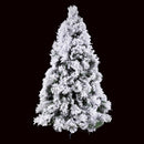 Albero di Natale Artificiale H150cm Adami Monte Bianco Verde Innevato-3
