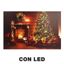 Quadro con led legno multicolor rettangolare cm 60x40xh1,8-1