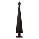 Albero metallo con stelle bianche rosso cm 18x10xh93,5-3