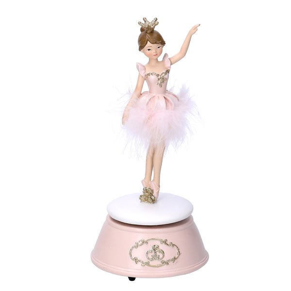 Carillon in Resina ballerina rosa cm 10,5x10,5xh22,5 acquista