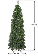 Albero di Natale Artificiale 210 cm 972 Rami Adami Monte Vettore Verde-4