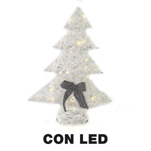 prezzo Albero plastica con Led bianco cm 38x10xh51