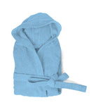 Accappatoio in Spugna 100% Cotone Azzurro S/M-1