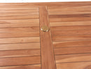 Tavolo Pieghevole da Giardino 80x150xH75 cm in Teak Legno naturale-3